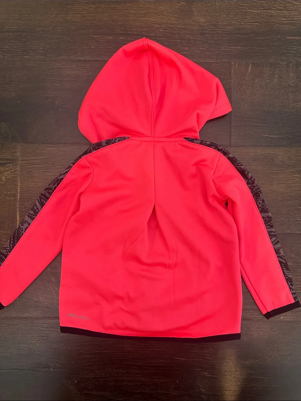 Nike Girls' Neon Pink Hooded Jacket with Printed Black Leggings size 12 months - Picture 4 of 10